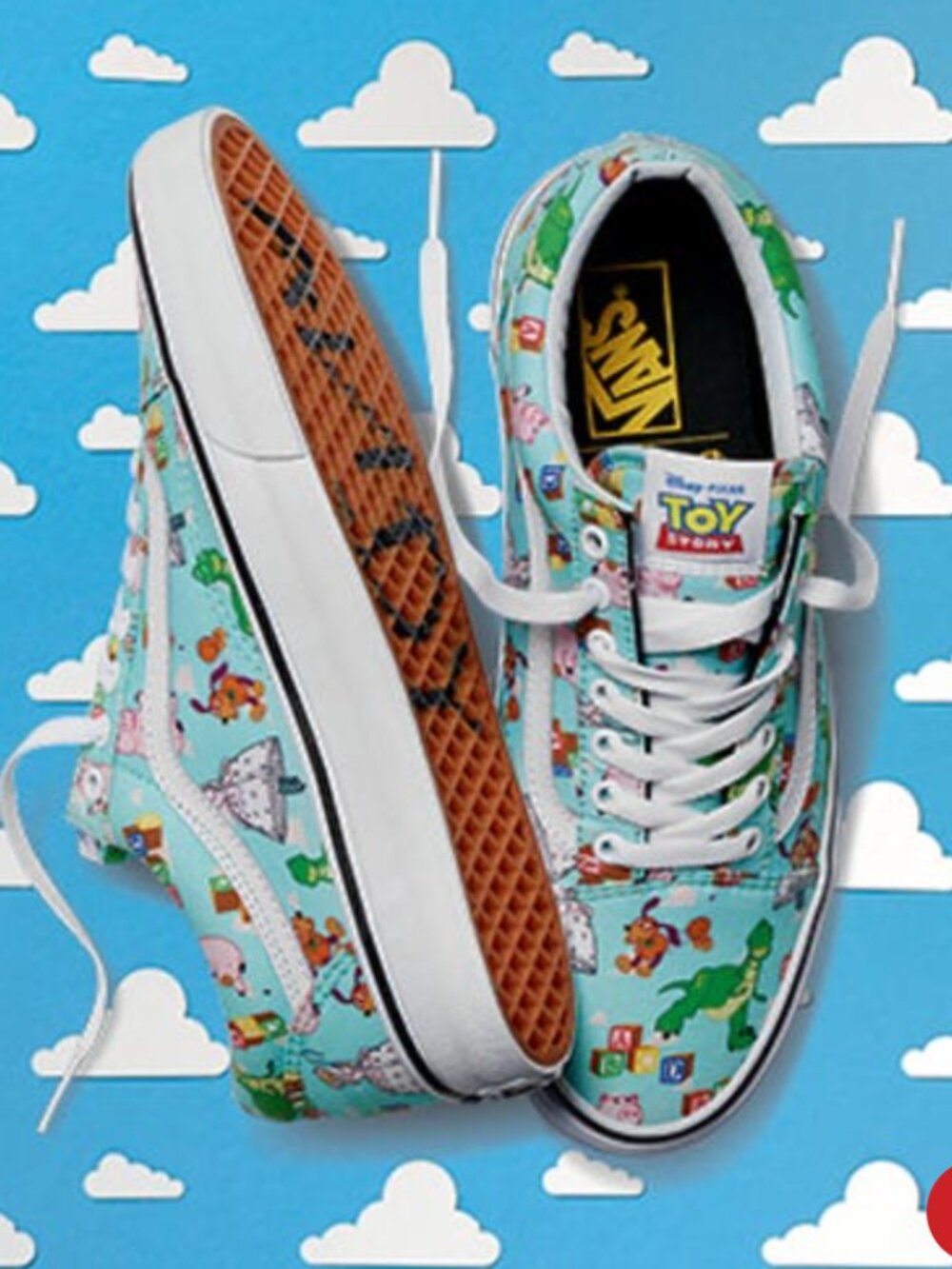 Vans Old Skool x Toy Story Andy's Toys Men's 6.5 Women's 8 Teal Limited